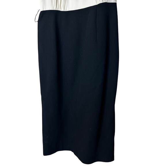 Michael Kors Dress Size 4 Vintage Classic Timeless Wool Blend Cream Black - Picture 3 of 8